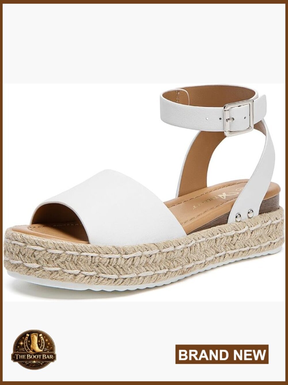 Platform Espadrille Wedge Sandals Open Toe Ankle Strap Summer